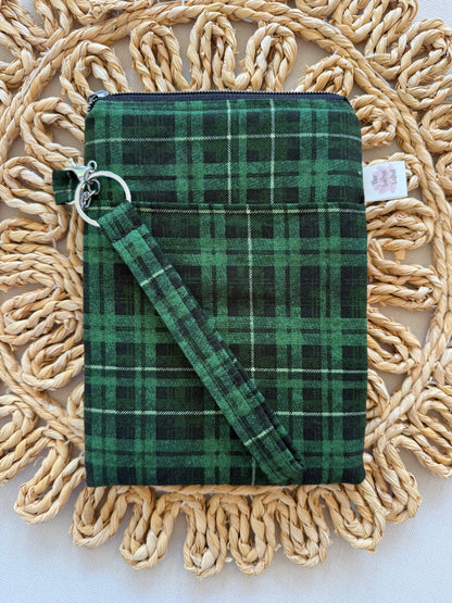 Green Plaid Kindle Sleeve