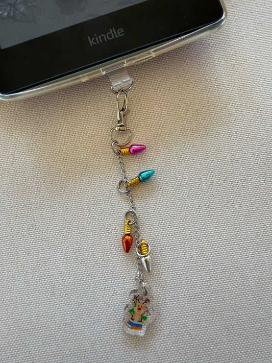 Christmas Lights Tethered Charm