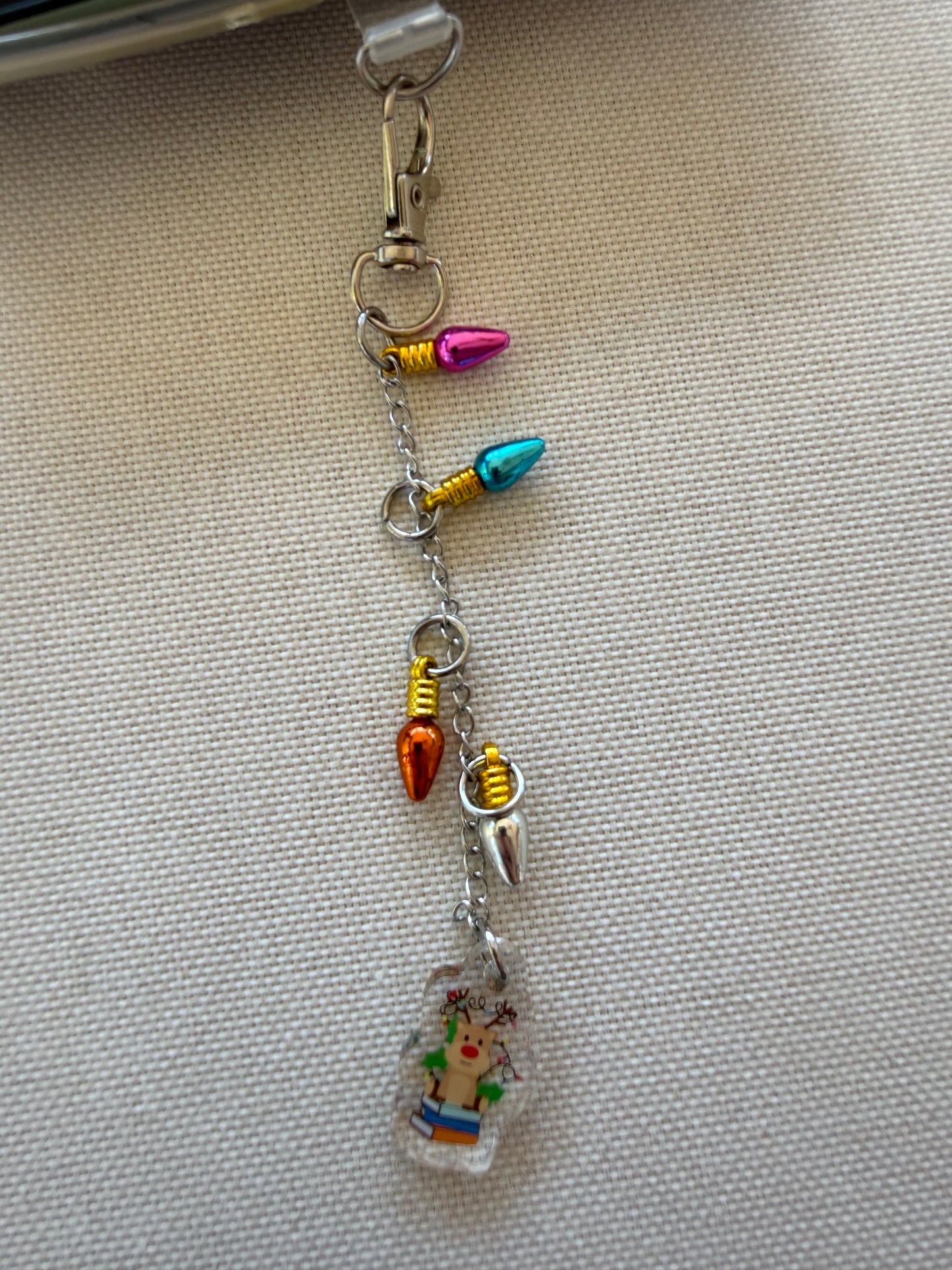 Christmas Lights Tethered Charm