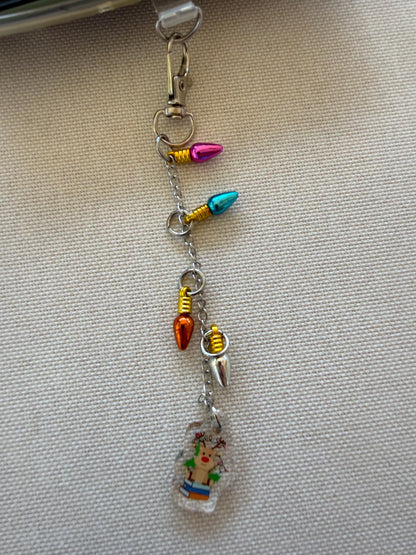 Christmas Lights Tethered Charm
