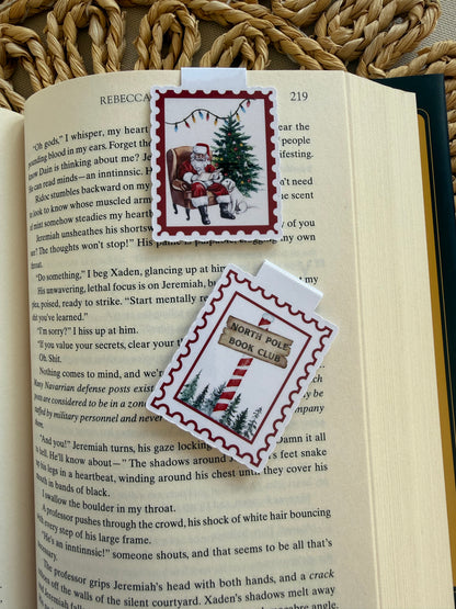 Holiday Stamps Magnetic Bookmark