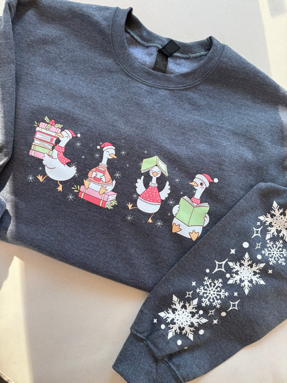 Holiday Reading Goose Shirt