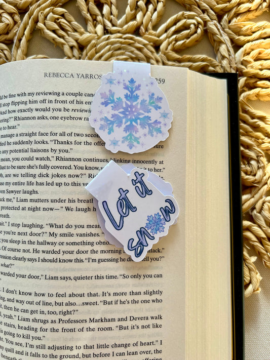 Let it Snow Magnetic Bookmark