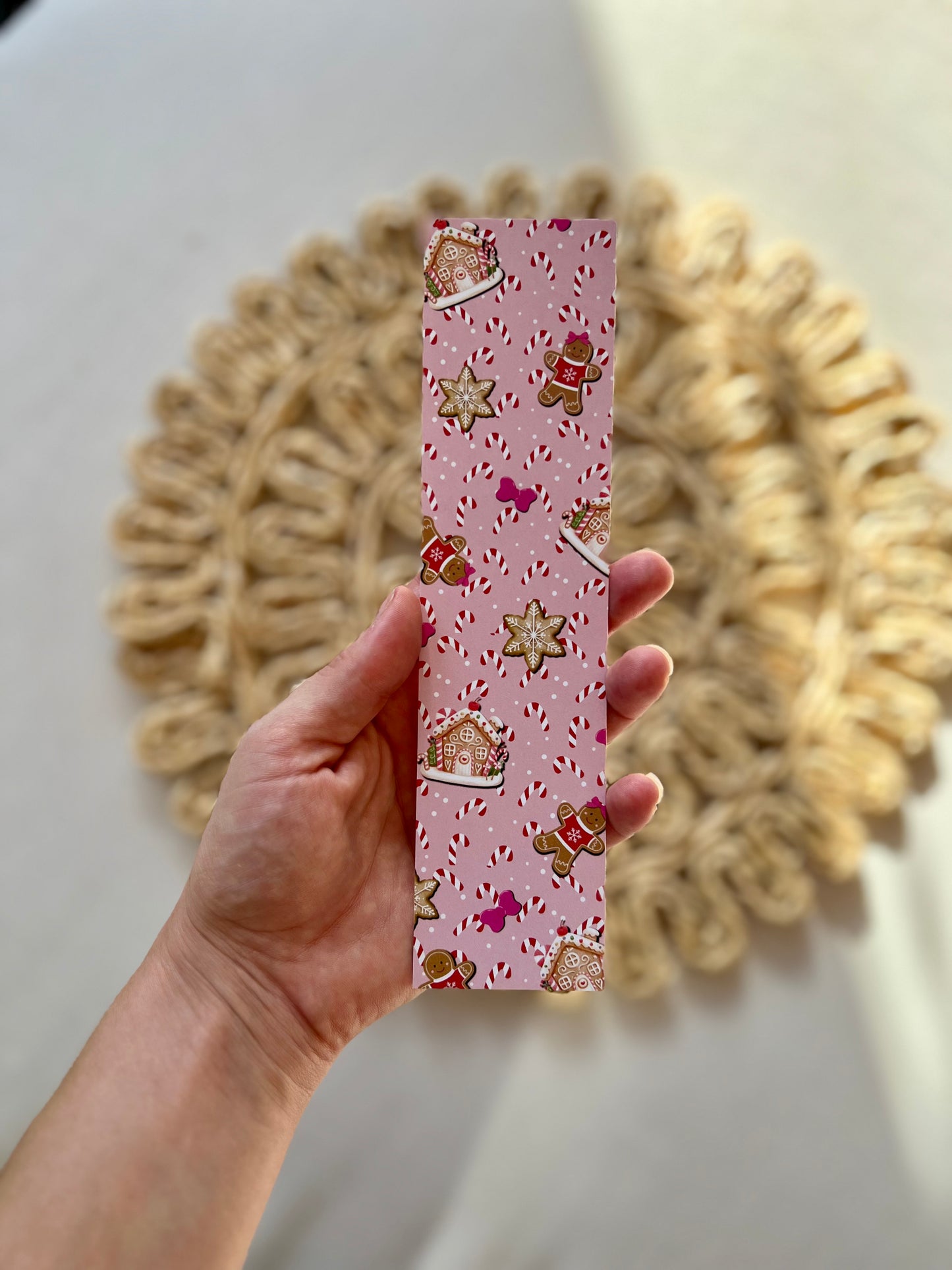 Pink Gingerbread Classic Bookmark