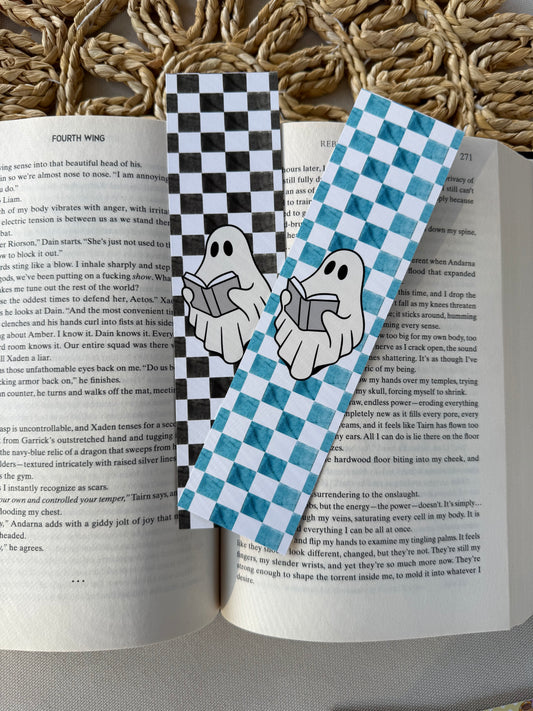 Checkered Ghost Classic Bookmark