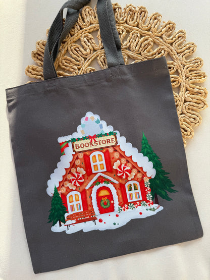 Gingerbread Bookstore Tote Bag