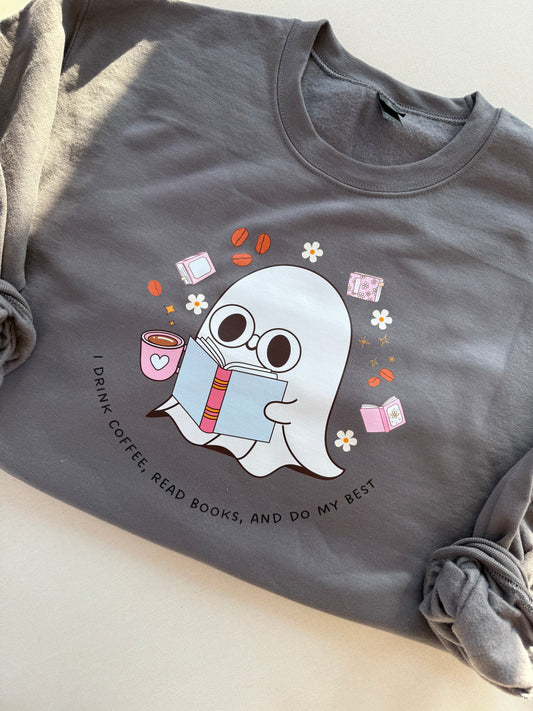 Drink coffee, read books, do my best Shirt (NEW FONT!)