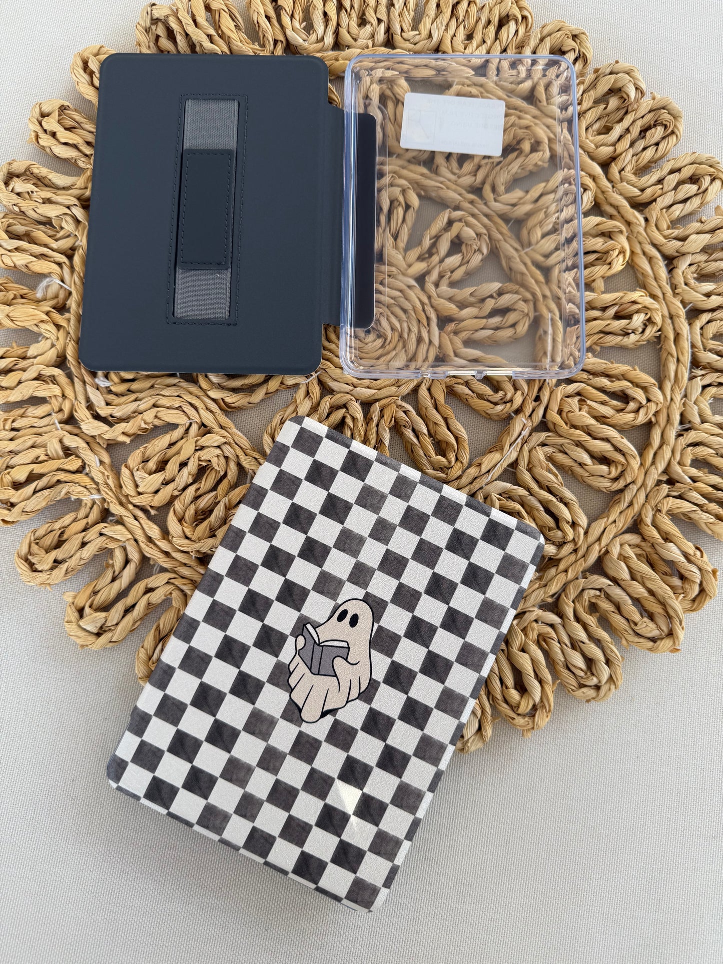 Checkered Ghost Kindle Case