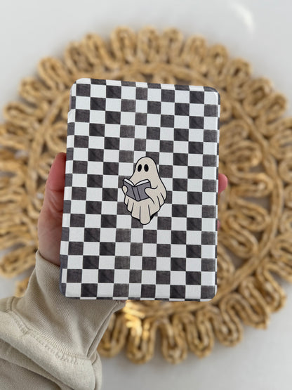 Checkered Ghost Kindle Case