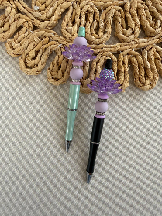 Purple Lotus Flower Pen