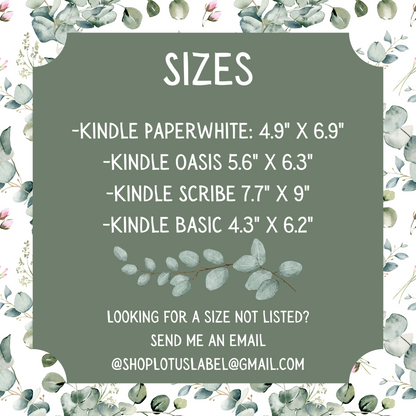 Florals kindle insert