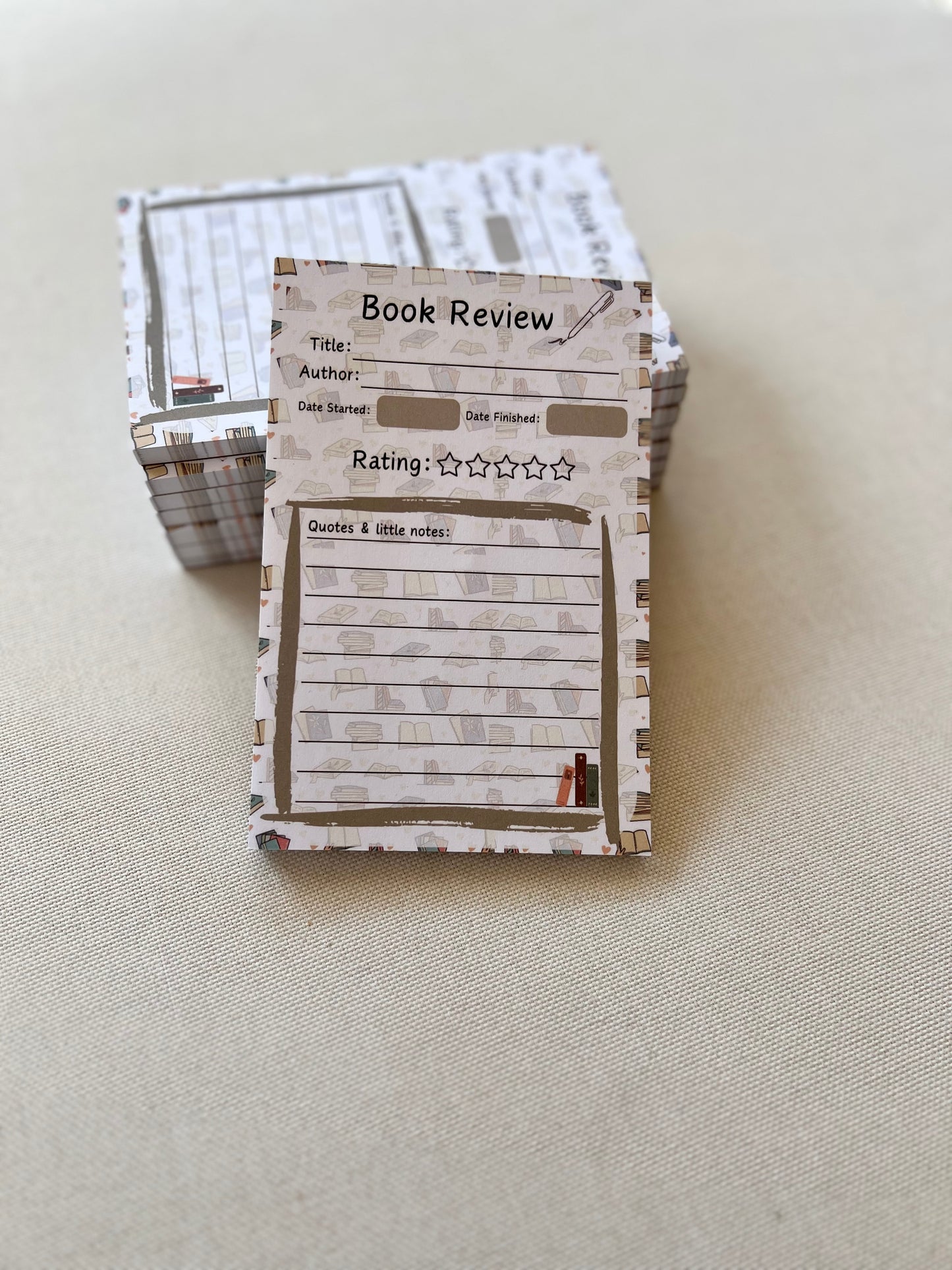 Book Review Notepad