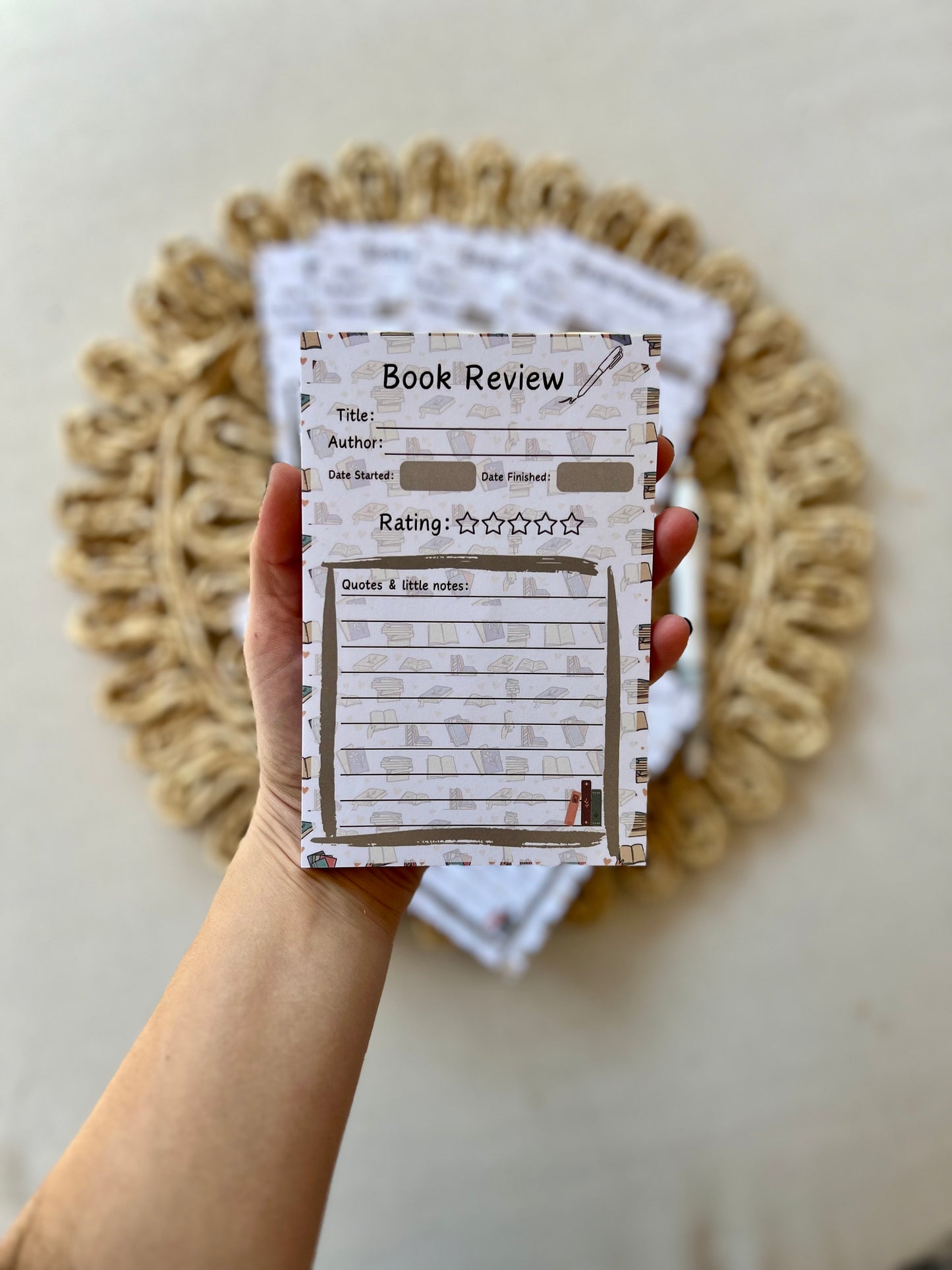 Book Review Notepad