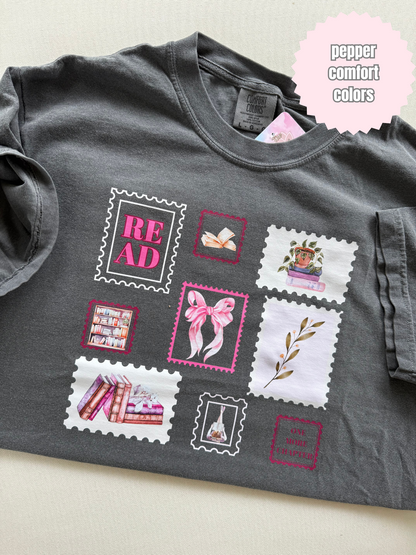 Pink Stamps Shirt
