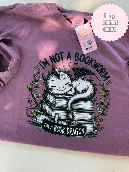 Not a Bookworm, Book Dragon Shirt
