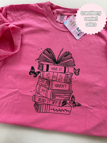 Have it Haven't Read it Yet Shirt (black)