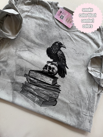 Raven Book Stack Shirt