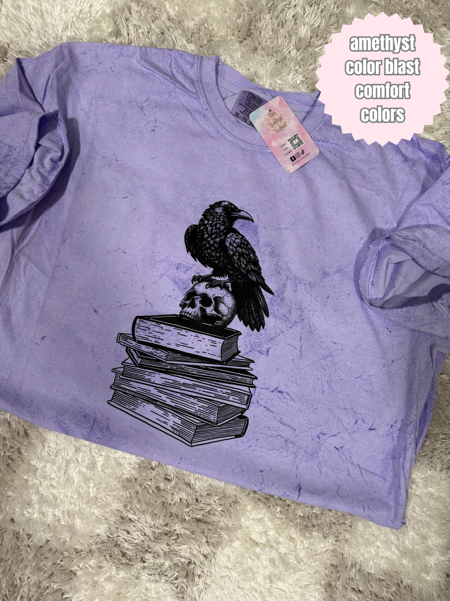 Raven Book Stack Shirt