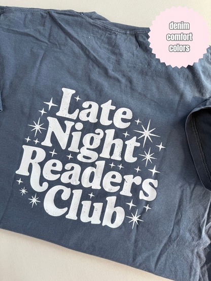 Late Night Readers Club & Skull Shirt (Front & Back)