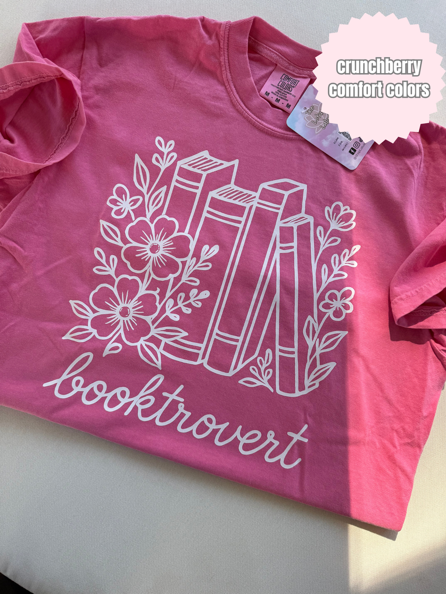 Booktrovert Flowers Shirt