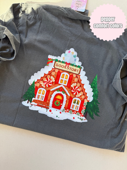 Gingerbread Bookstore Shirt (Back & Front design)