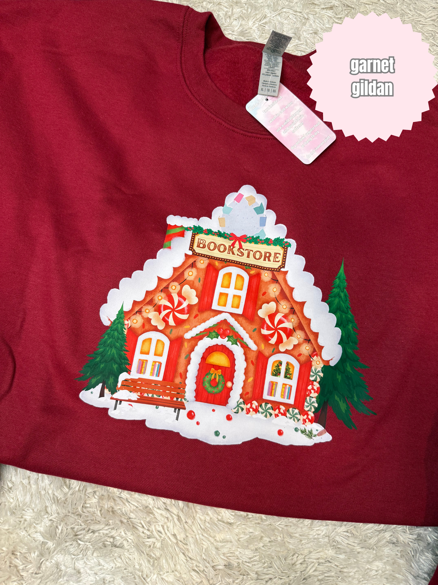 Gingerbread Bookstore Shirt (Back & Front design)