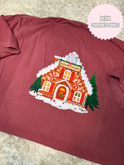 Gingerbread Bookstore Shirt (Back & Front design)