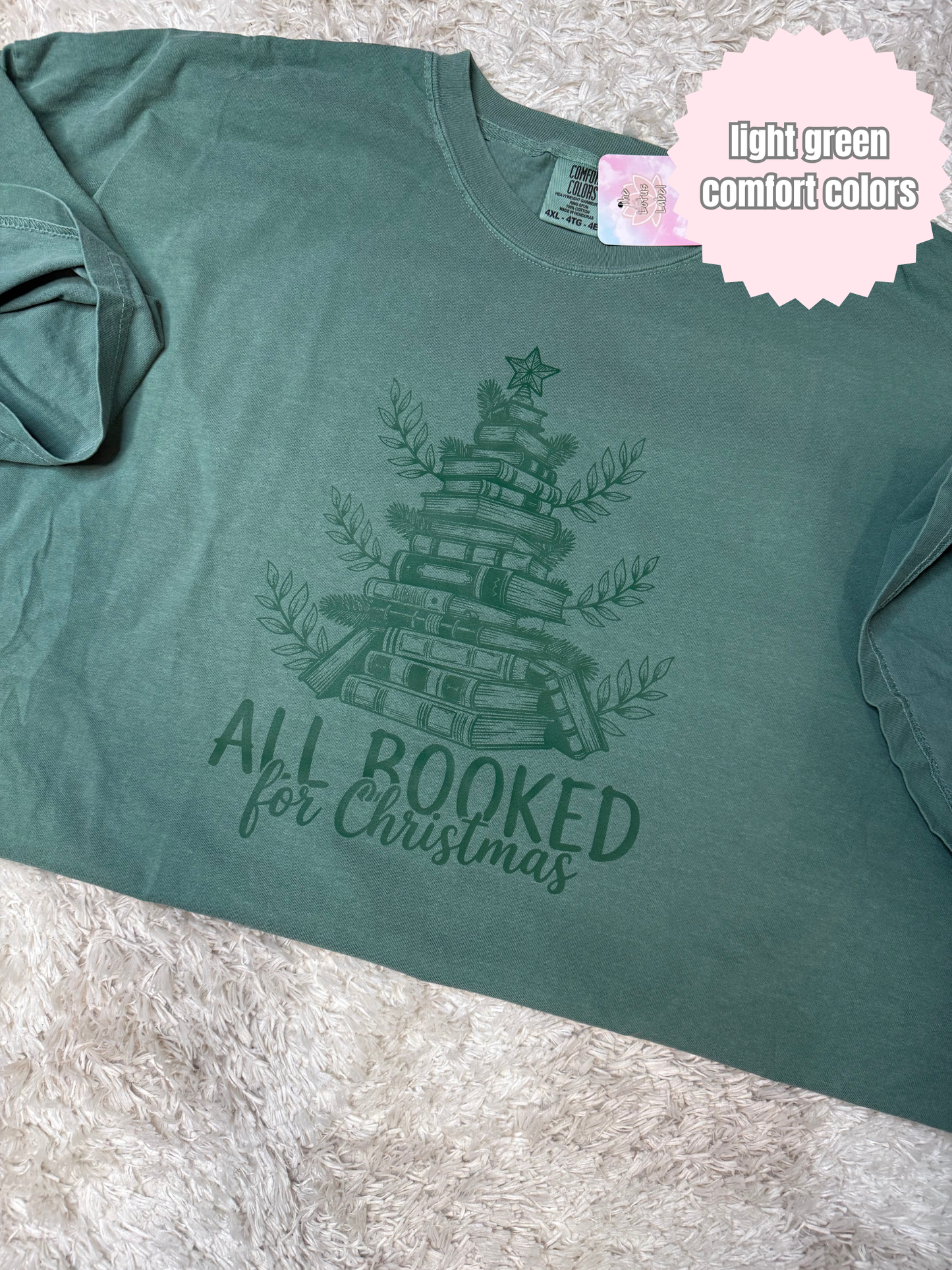 Bookmas Tree Shirt (green ink)