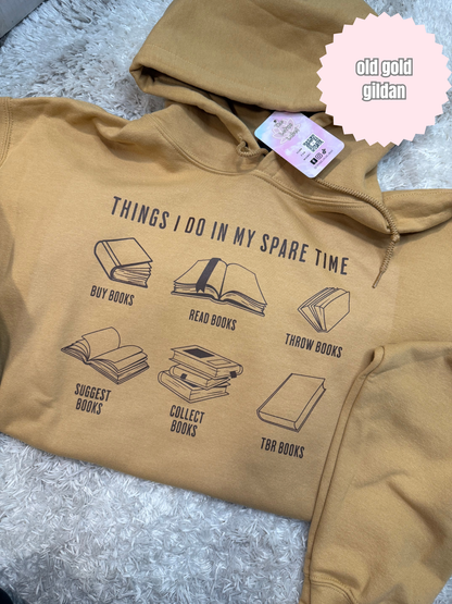 Things I do in my spare time Shirt (brown ink)