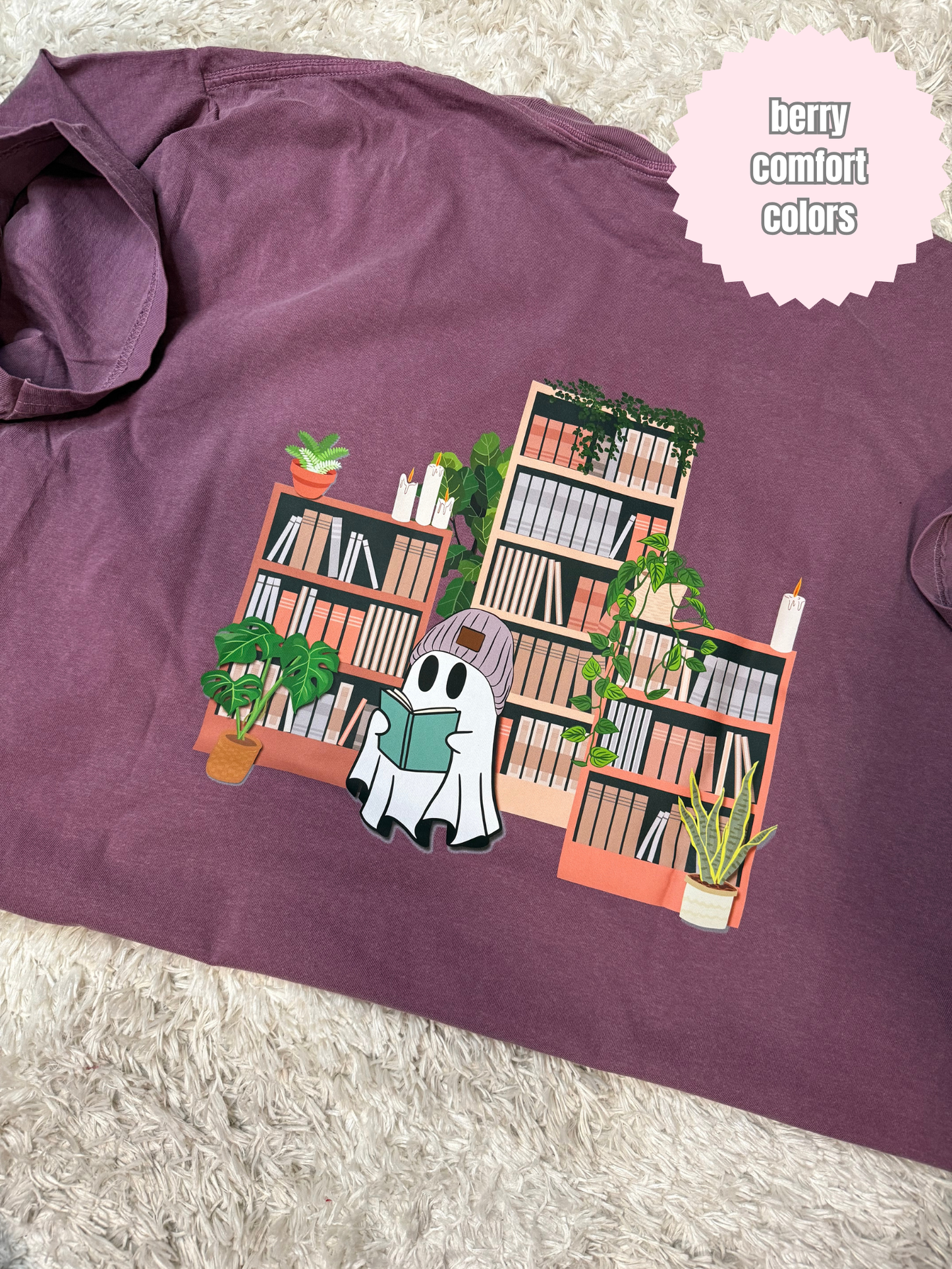 Library Ghost Shirt (BACK & POCKET DESIGN)