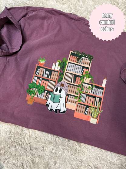 Library Ghost Shirt (BACK & POCKET DESIGN)