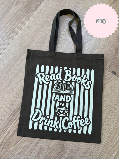 Read books & drink coffee Tote Bag