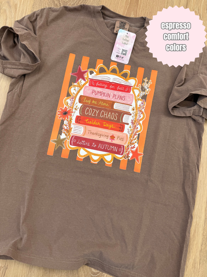 Fall Book Stack Shirt