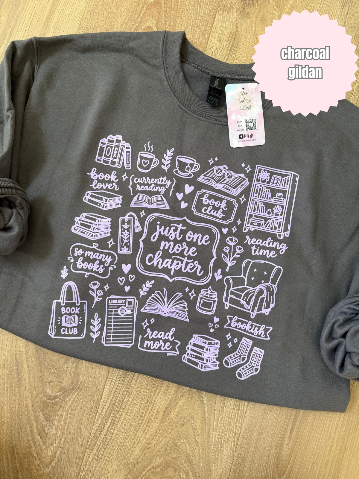 Just one more chapter (lavender ink) Shirt