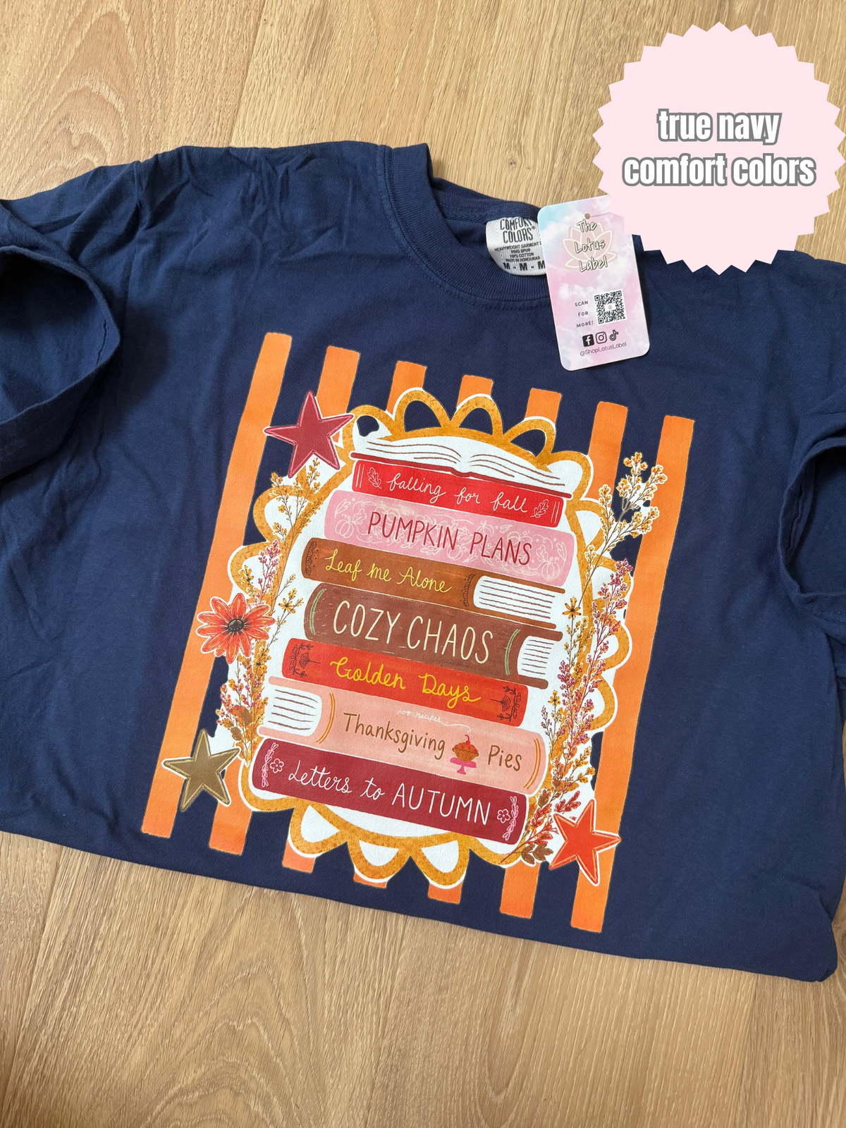 Fall Book Stack Shirt