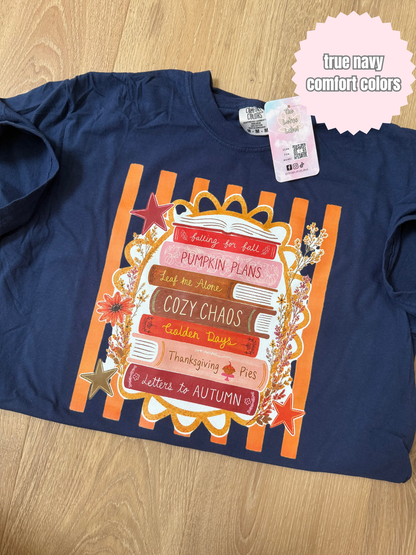 Fall Book Stack Shirt