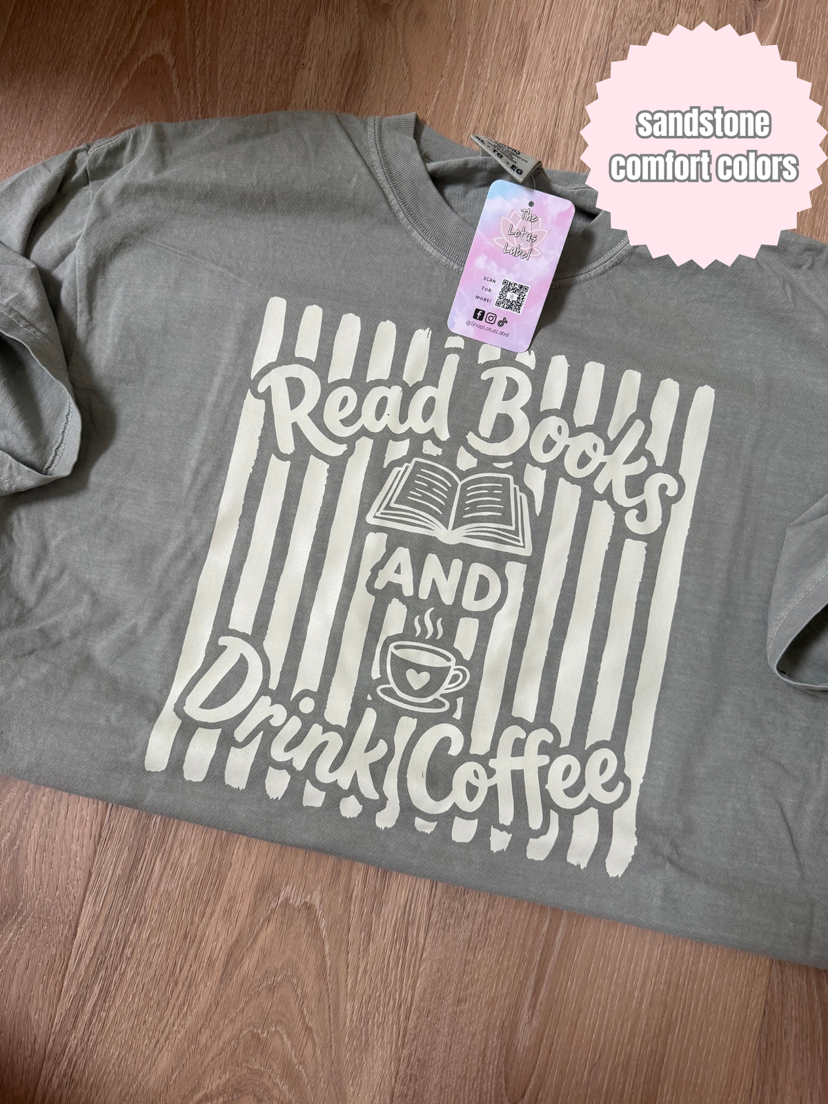 Read books & Drink Coffee (beige ink) Shirt
