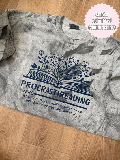 Procrastireading (navy ink) Shirt