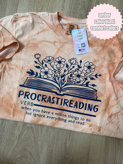 Procrastireading (navy ink) Shirt