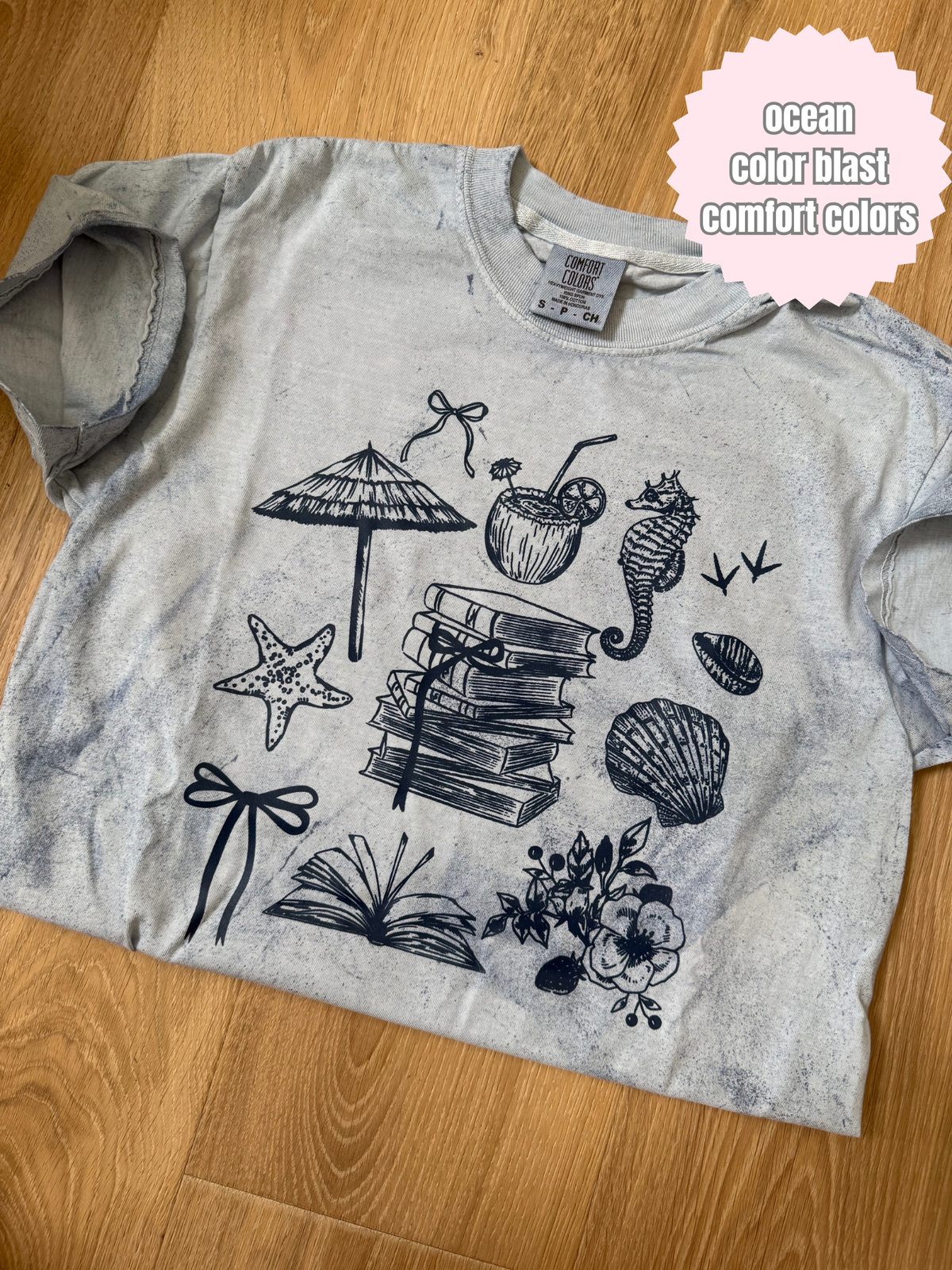 Summer Reading (navy ink) Shirt