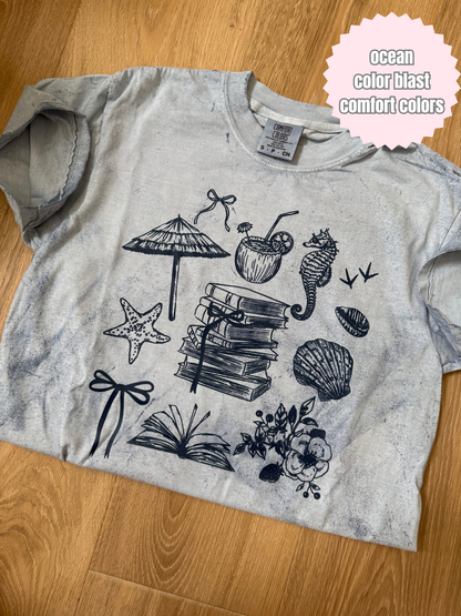 Summer Reading (navy ink) Shirt