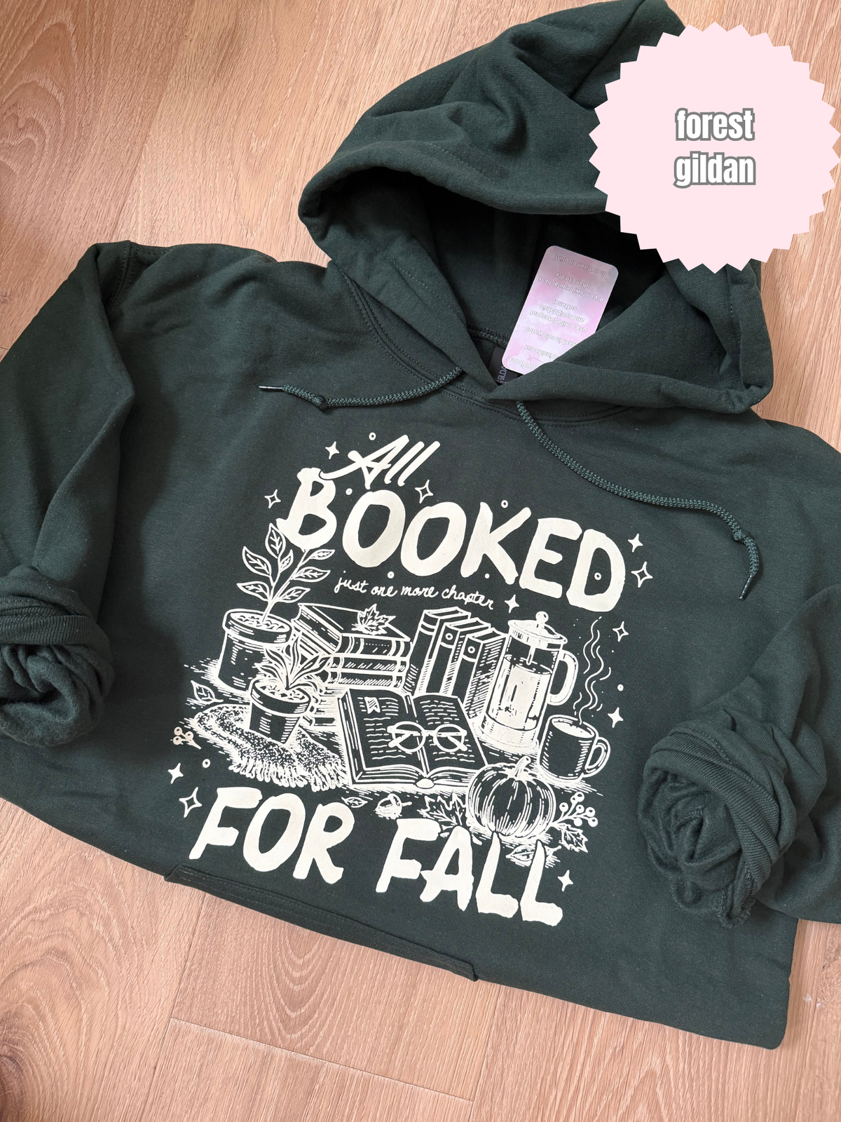 All booked for fall (beige ink) Shirt