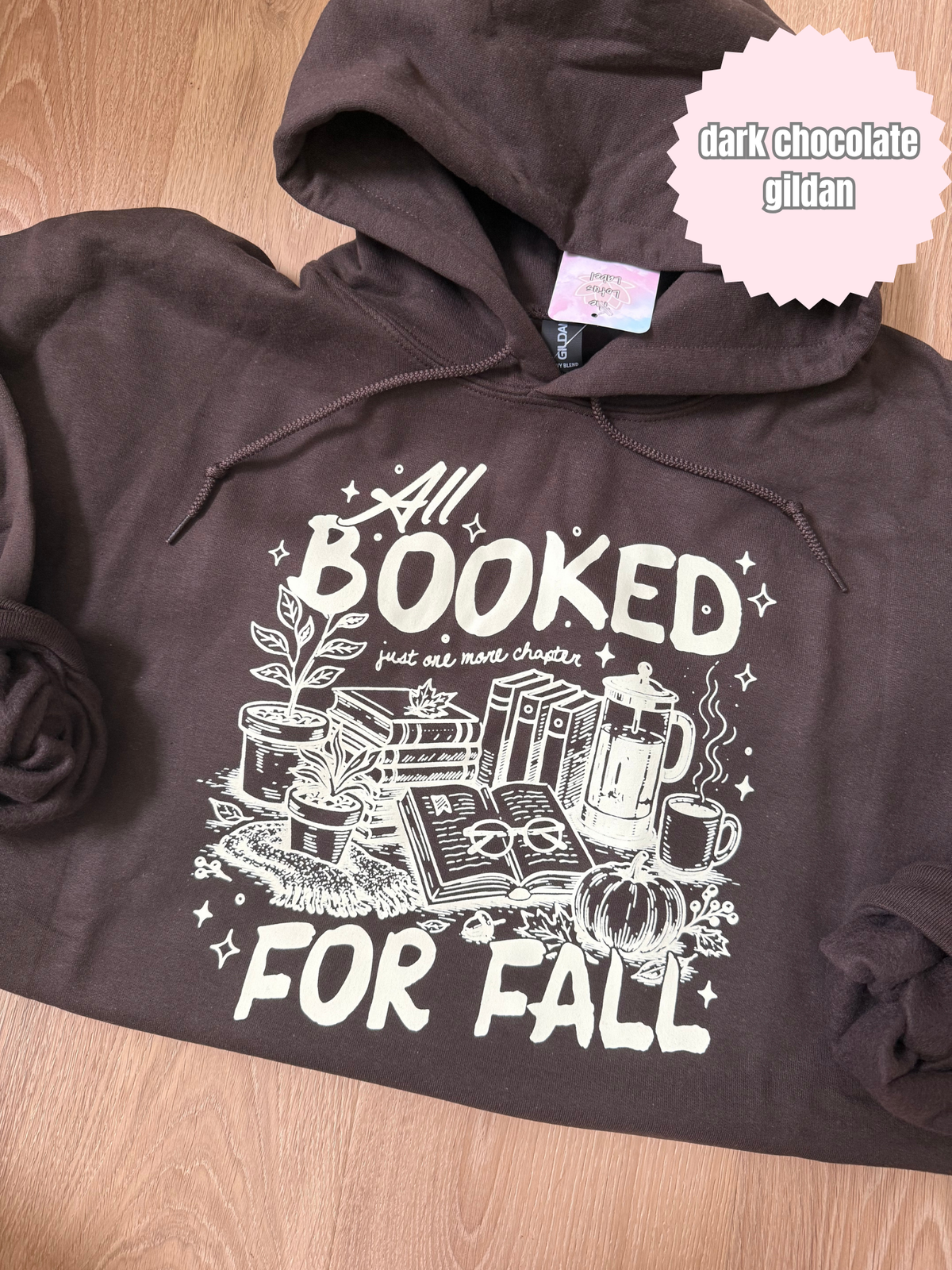 All booked for fall (beige ink) Shirt