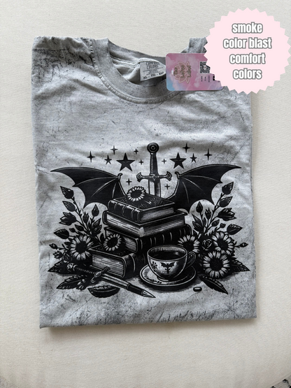 Books & Dragon Shirt