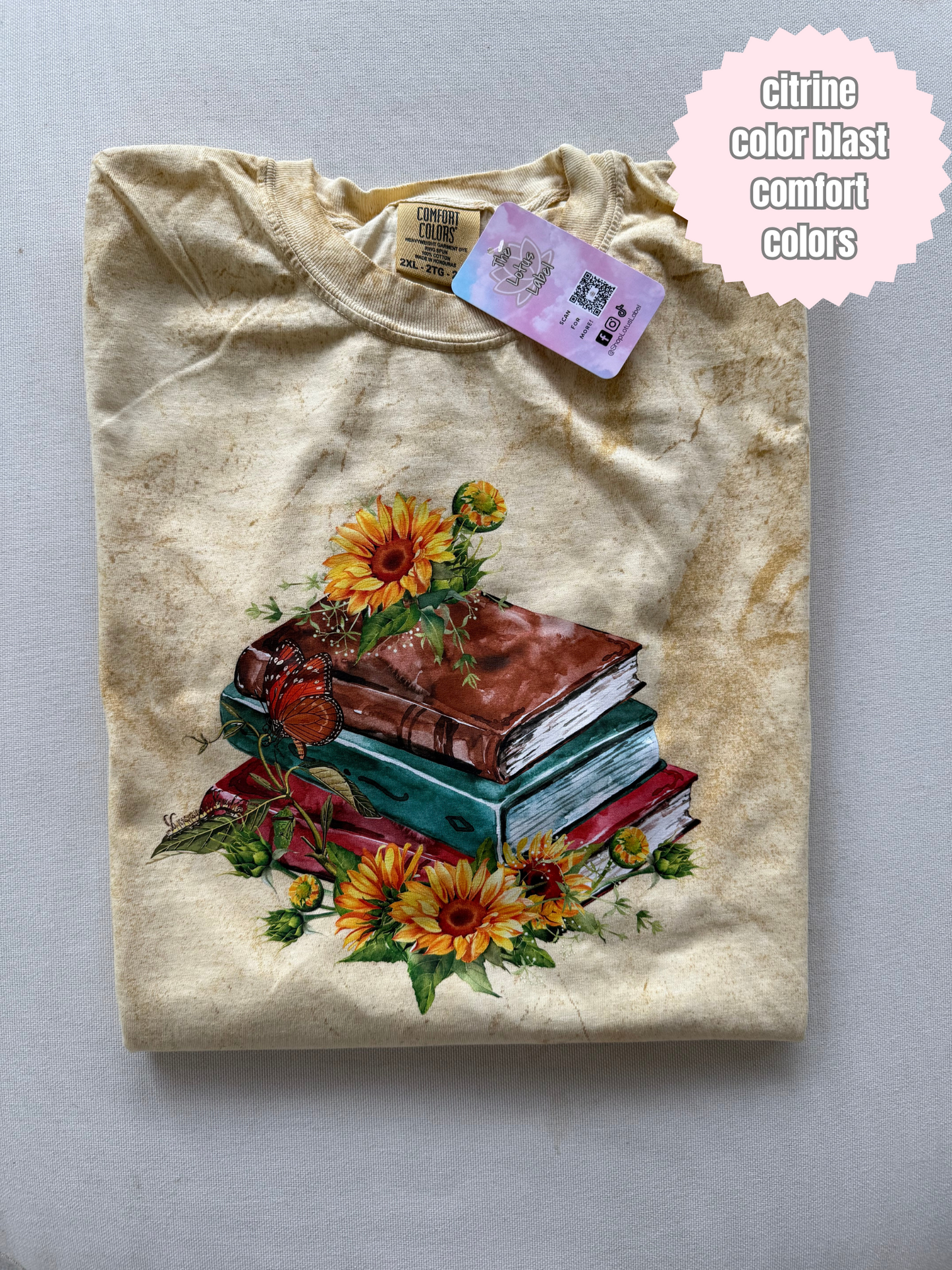 Sunflower Book Stack Shirt