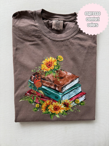Sunflower Book Stack Shirt