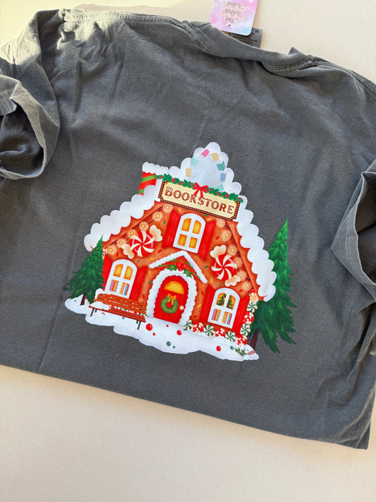 Gingerbread Bookstore Shirt (Back & Front design)
