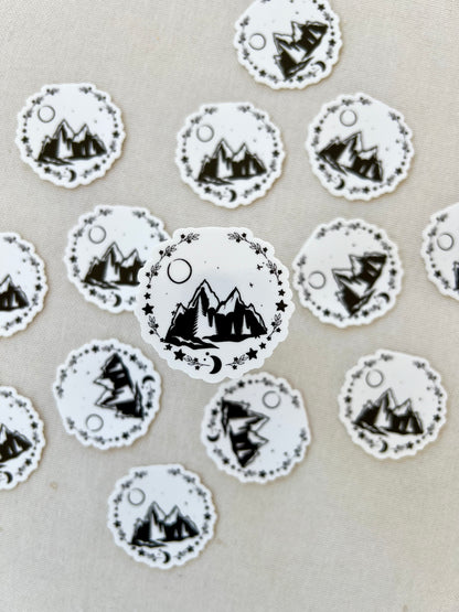 Mountain & Stars Sticker