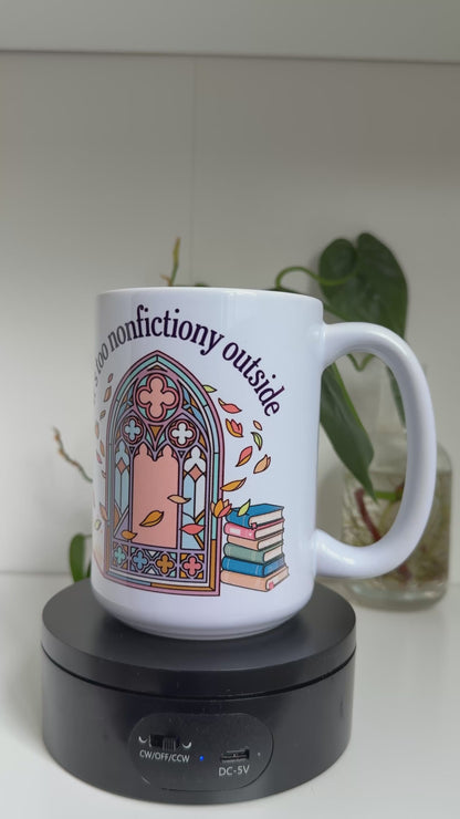 Too Nonfictiony Outside Mug