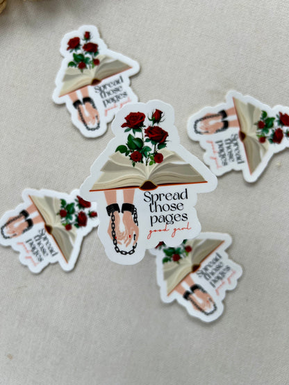 Spread Those Pages Sticker